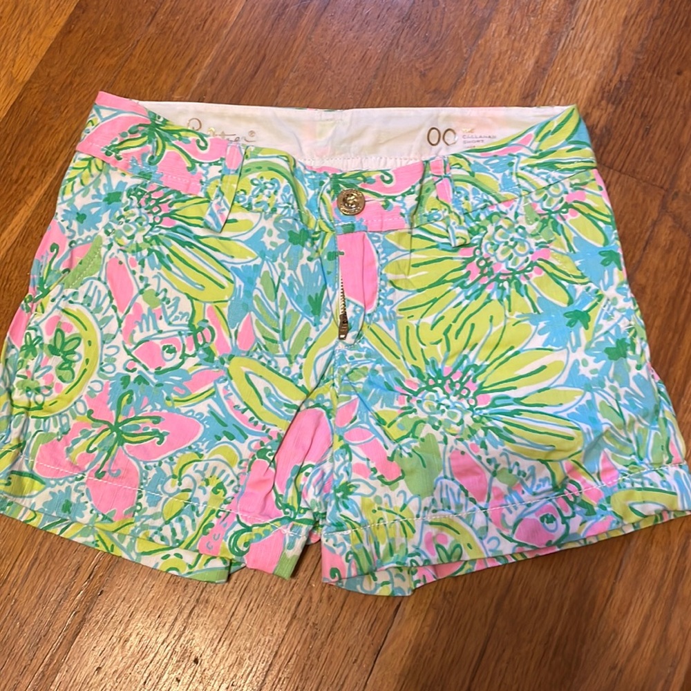 Womens Lily Pulitzer Callahan shorts size 00